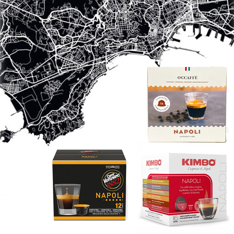 Kimbo Napoli Compatible Nescafè Dolce Gusto - Pack of 16 Capsules
