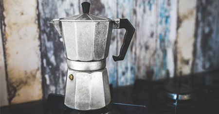 Colcolo Aluminum Espresso Cafe Percolator Pot ,Coffee Maker with